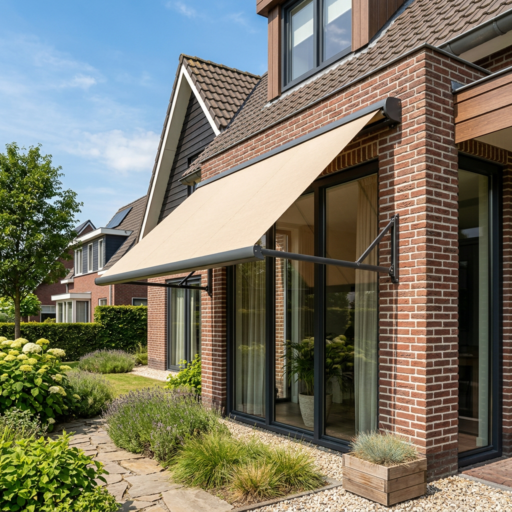 Uitvalscherm gemonteerd door Exact Zonwering